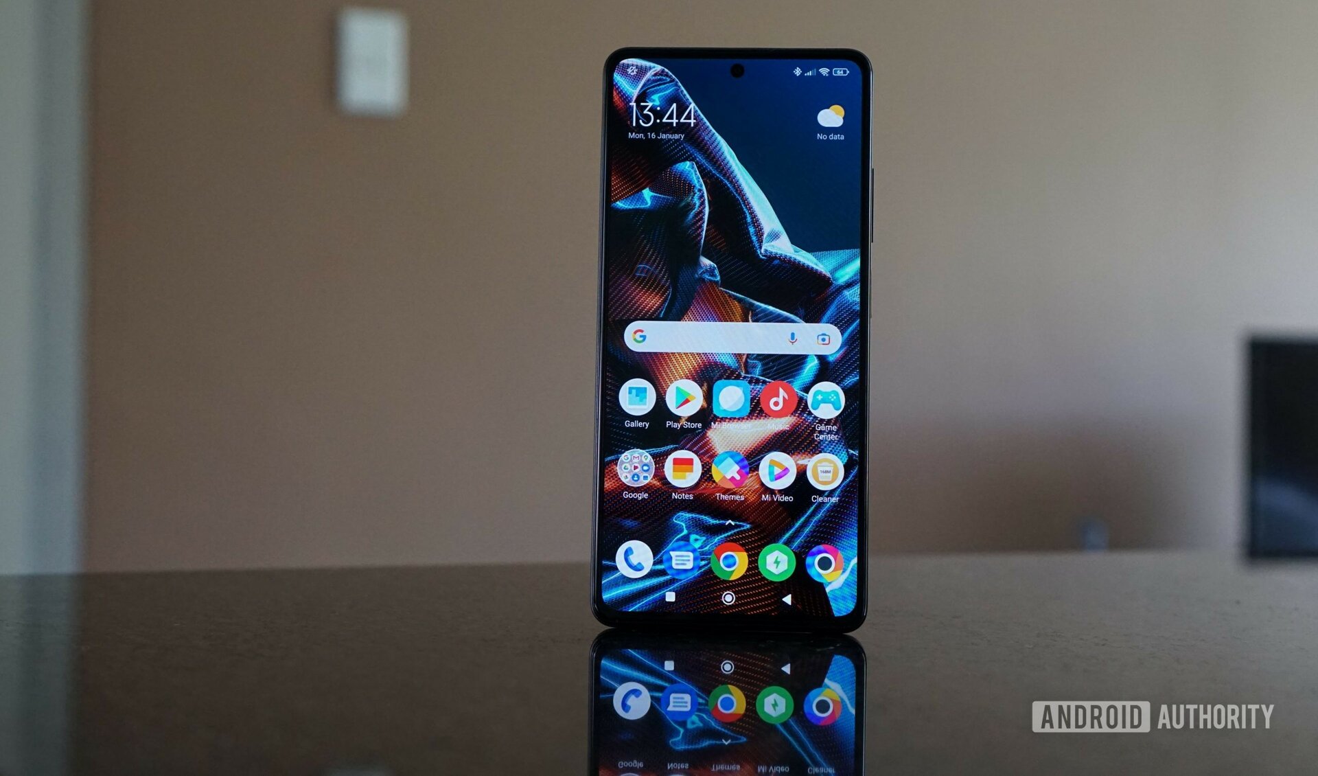 POCO X5 Pro upright showing screen