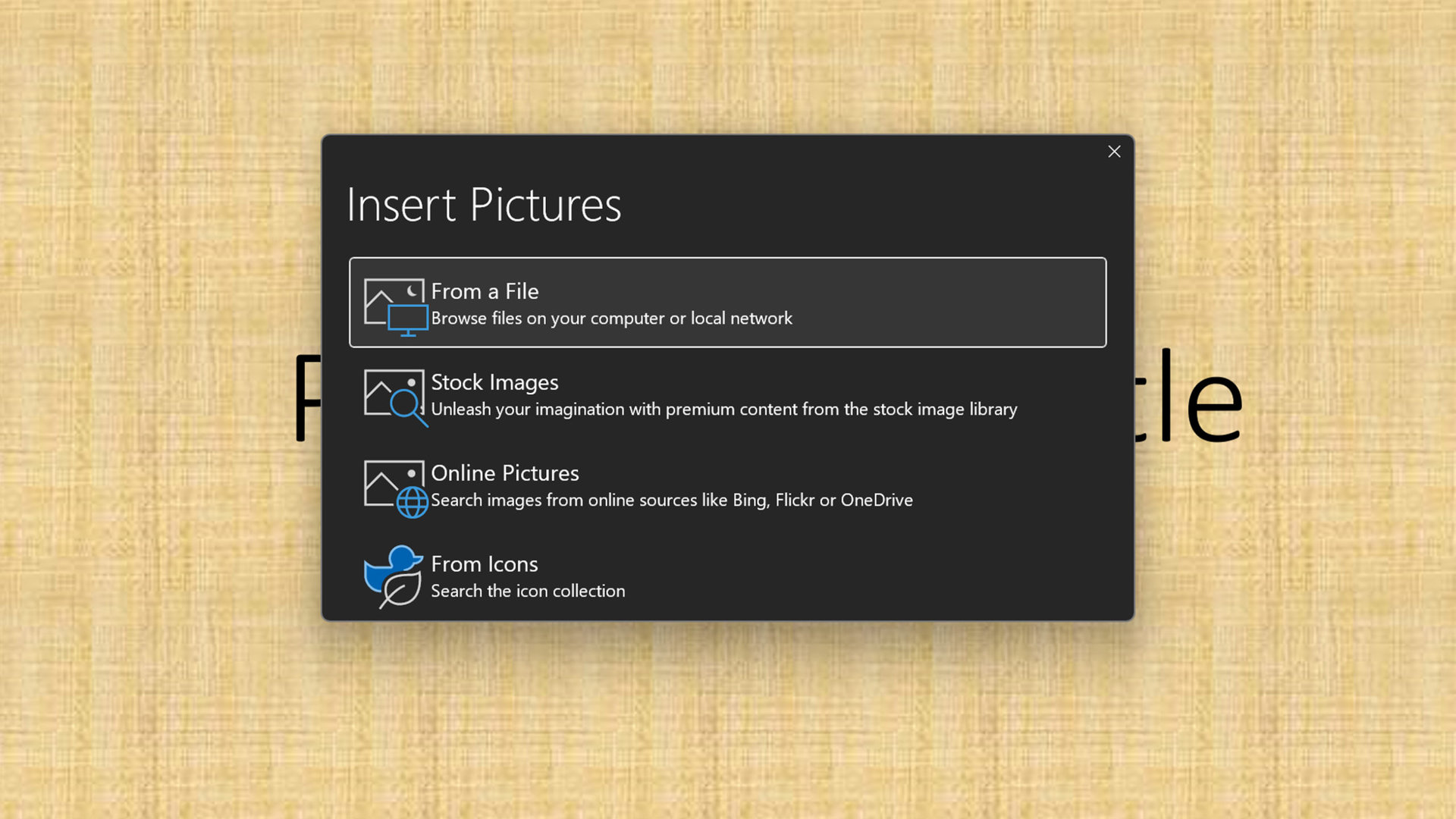 PowerPoint Background Image Click on Image Source