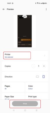 Android Print Dialog How to print text messages from your Android phone - Android Authority