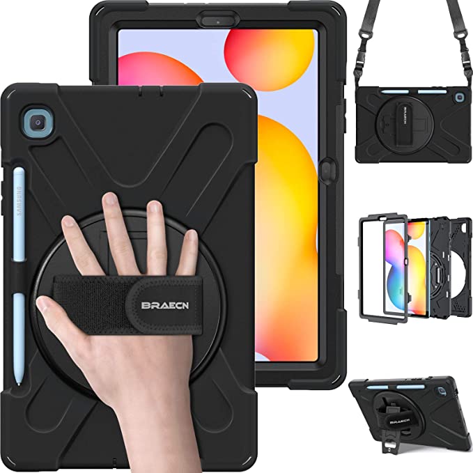 Product image of the BRAECN case and screen cover for the Galaxy Tab S6 Lite.