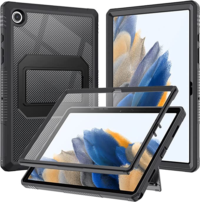 Product image of the Soke screen cover and case for the Galaxy Tab A8.