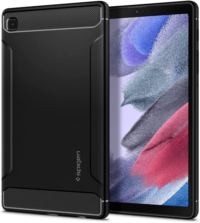 Product image of the Spigen Rugged Armor case for the Galaxy Tab A7 lite.