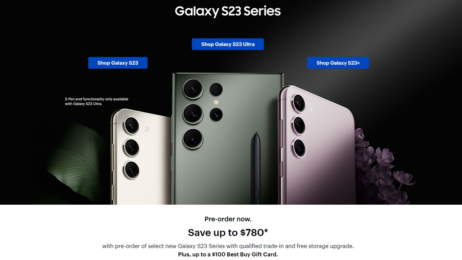 Samsung Galaxy S23 Best Buy deals