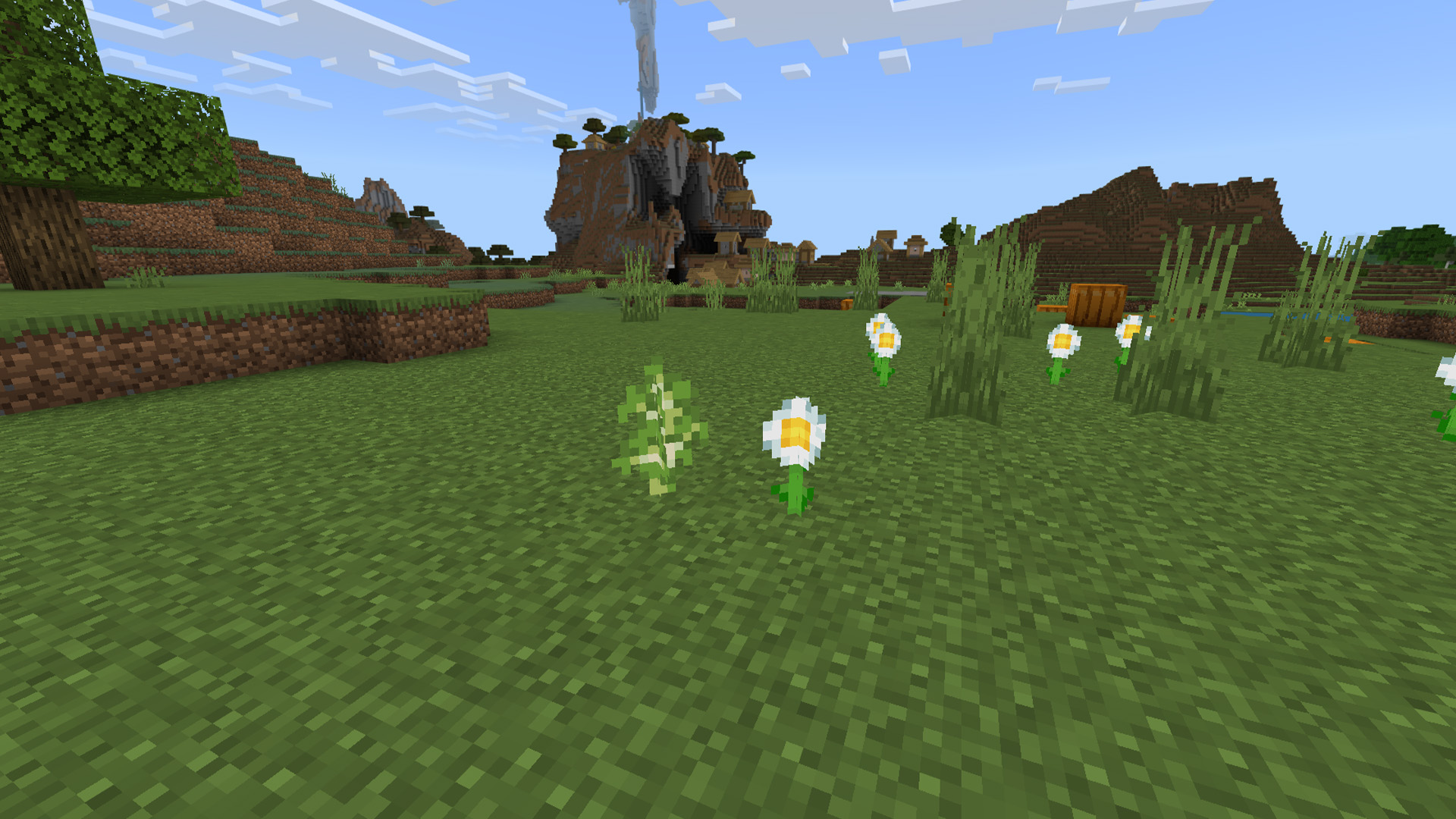 फूल Minecraft के साथ पौधा