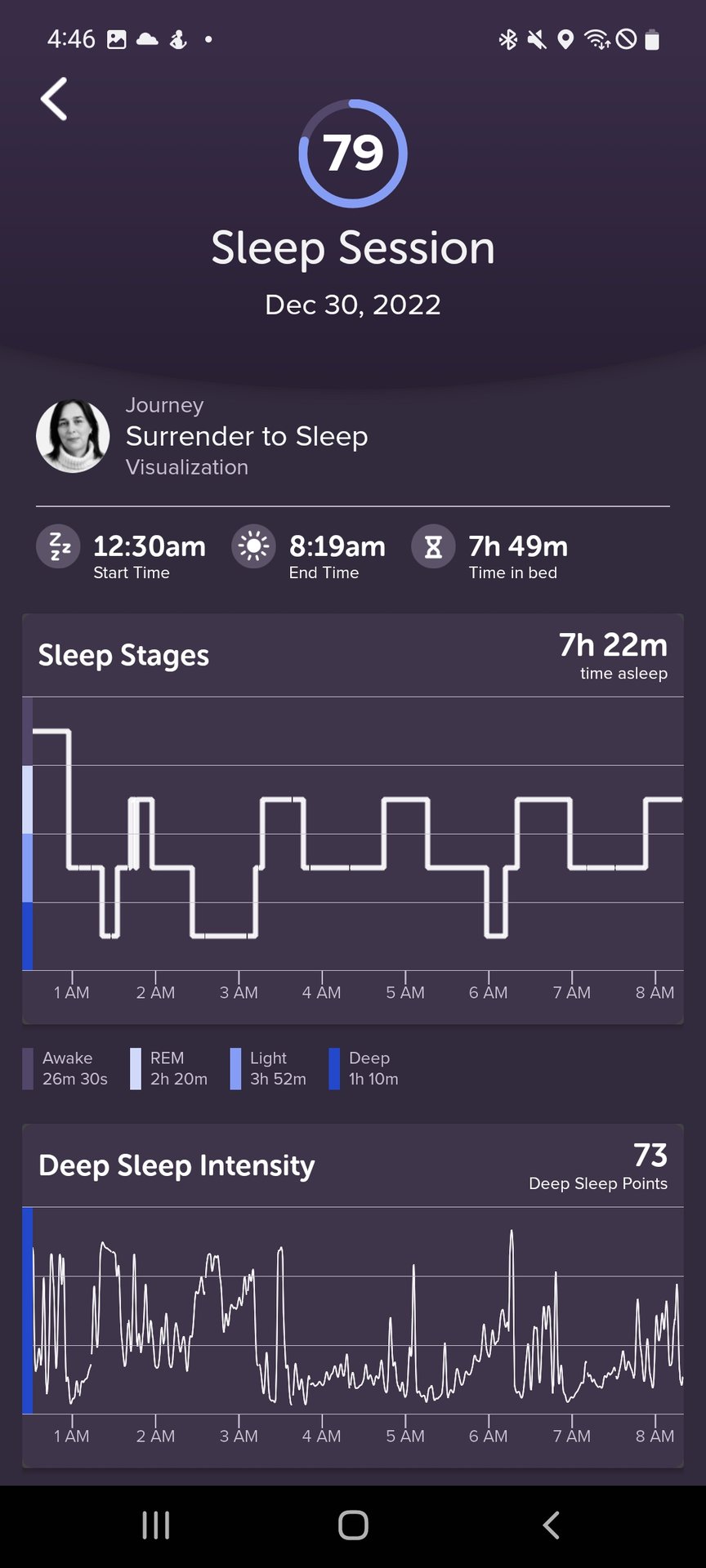 SlMuse App Sleep Session Data