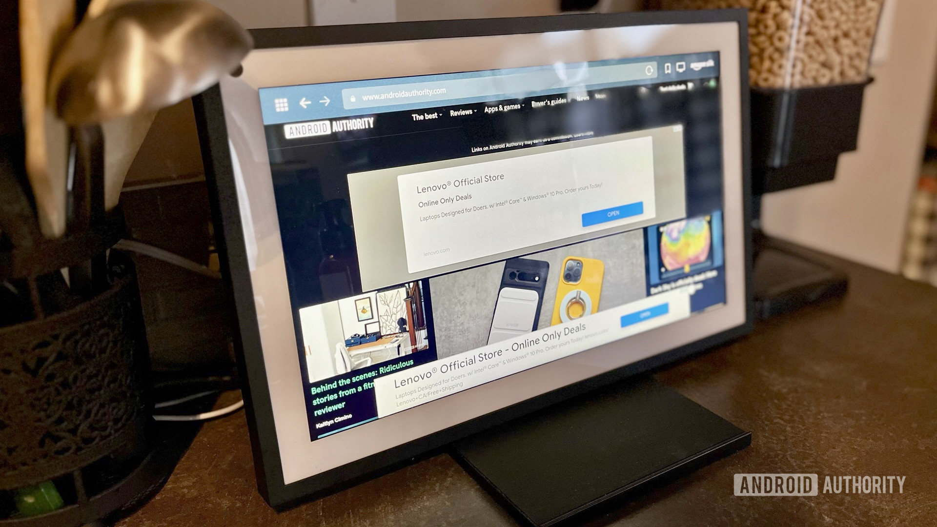 The Echo Show 15 Silk browser