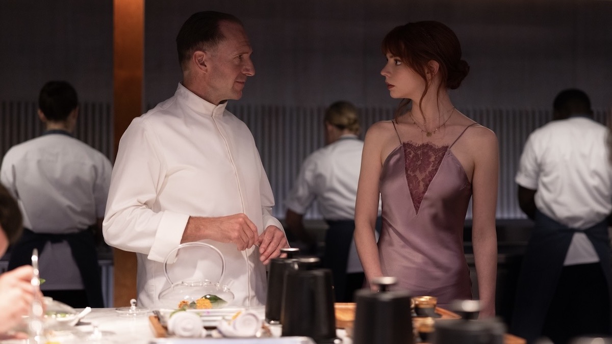 Ralph Fiennes and Anya Taylor-Joy in The Menu - best new streaming movies