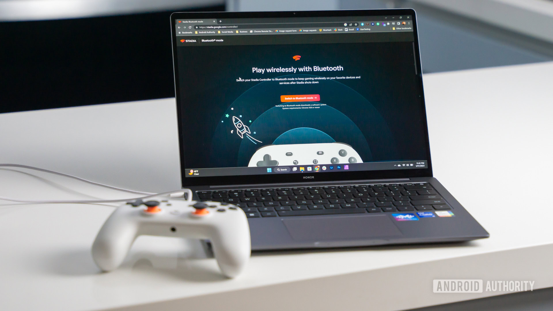 Updating Stadia controller with Bluetooth mode 1