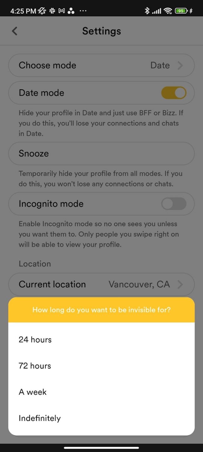 How to pause or delete your Bumble account Android Authority