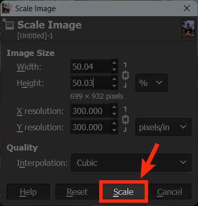 click scale