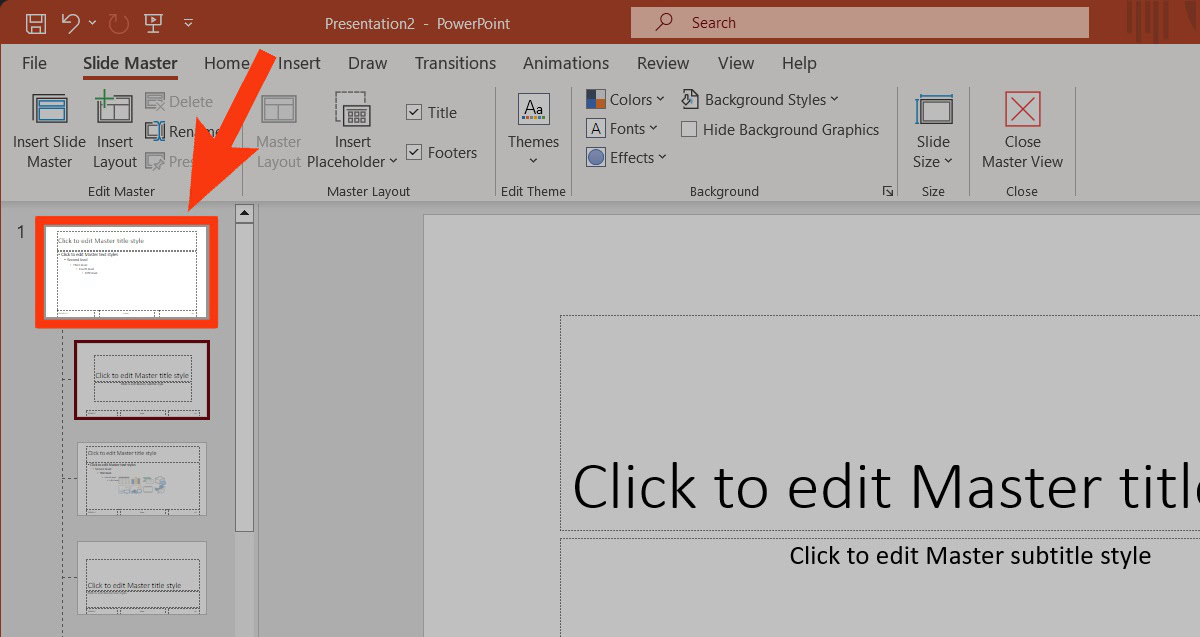 go to top slide powerpoint