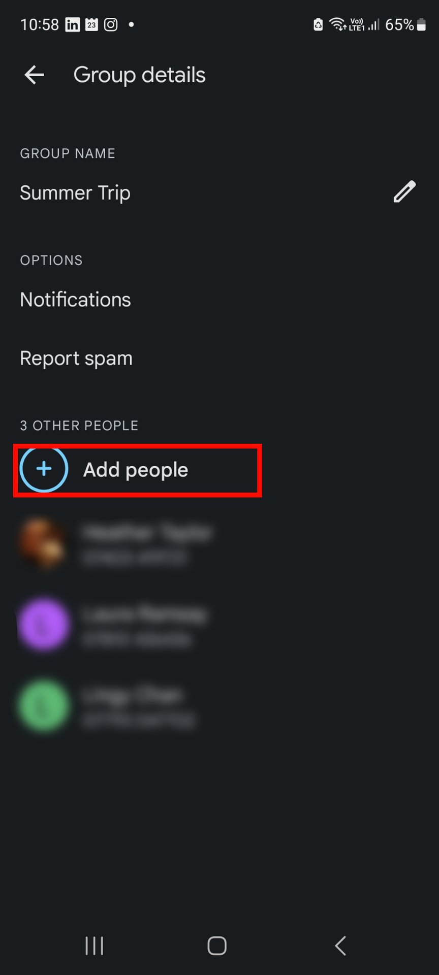 google messages add recipient to group add people