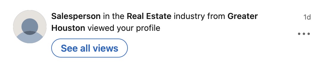 linkedin profile private mode view