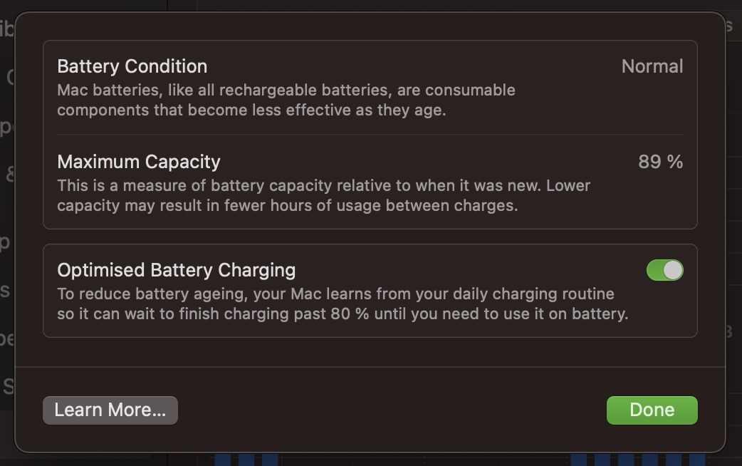 macbook battery health
