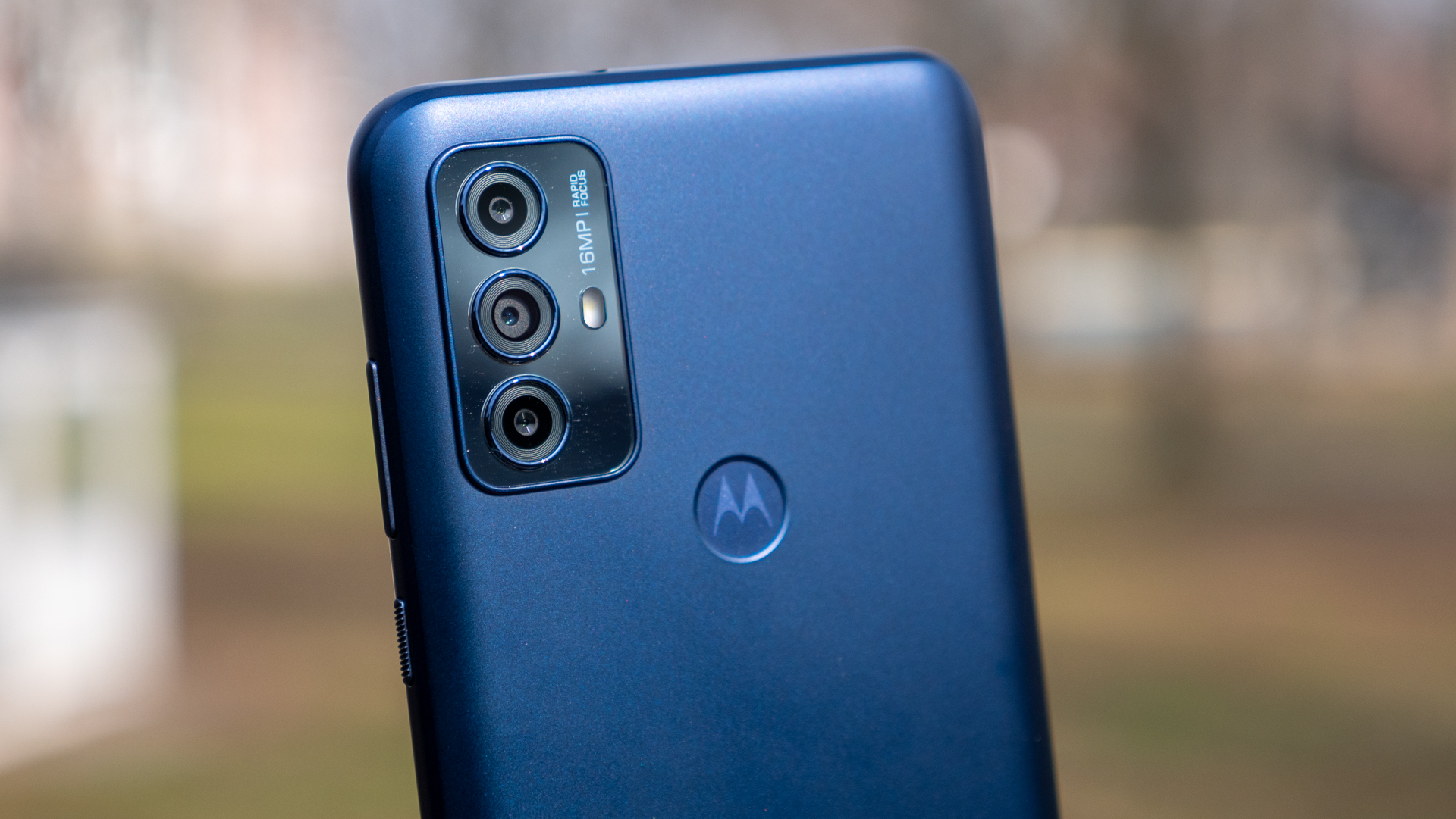 motorola moto g play 2023 rear view showing cameras and buttons
