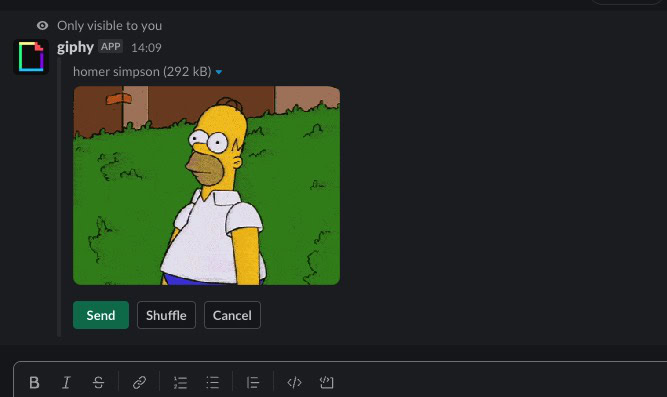 slack gif giphy homer simpson