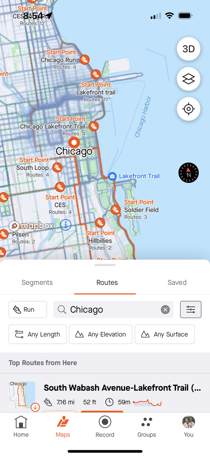 strava chicago map