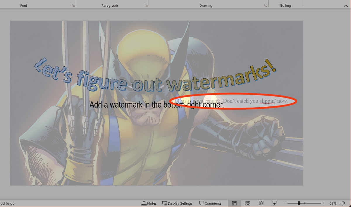 watermark will now appear