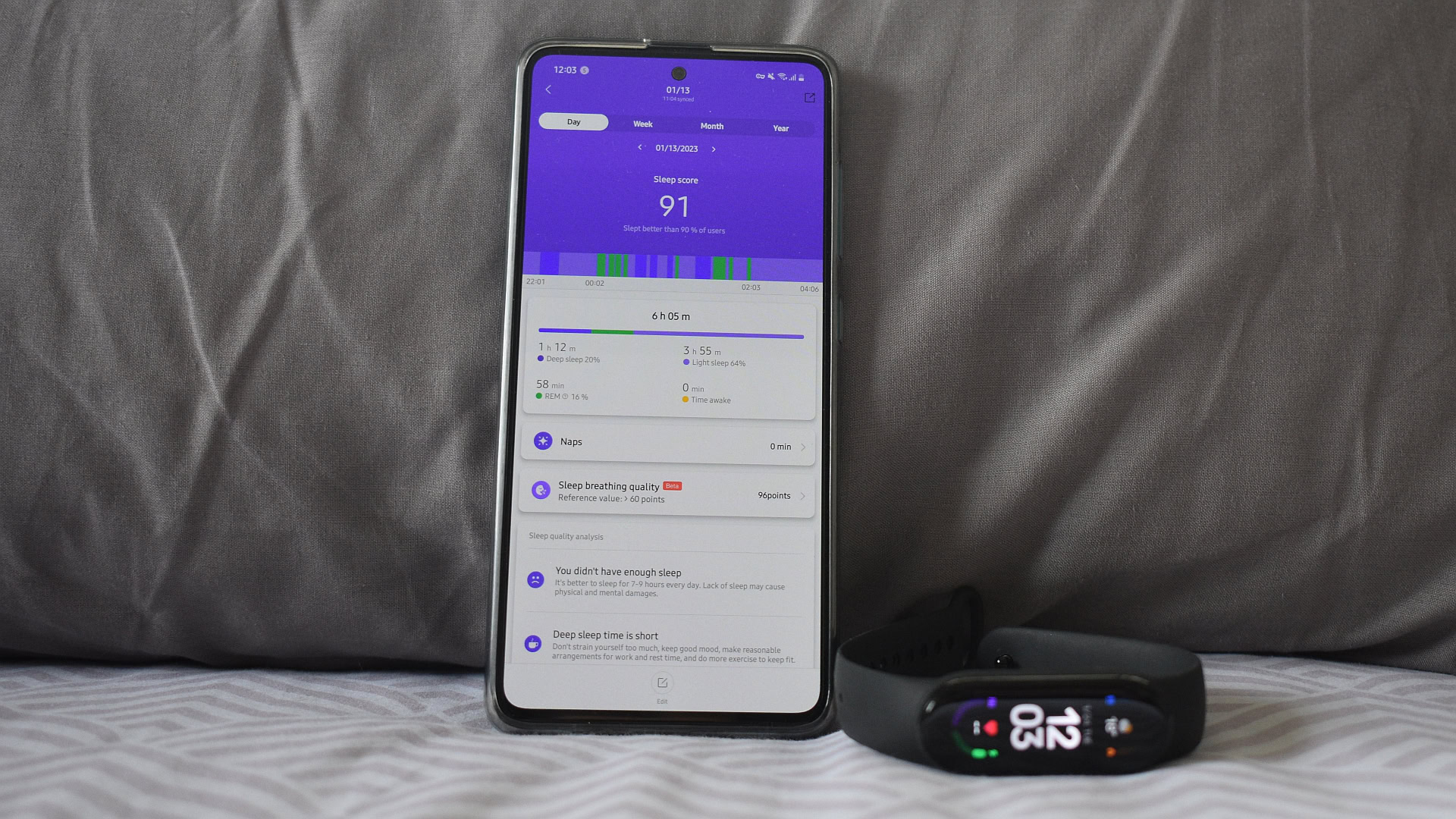 xiaomi mi band sleep score