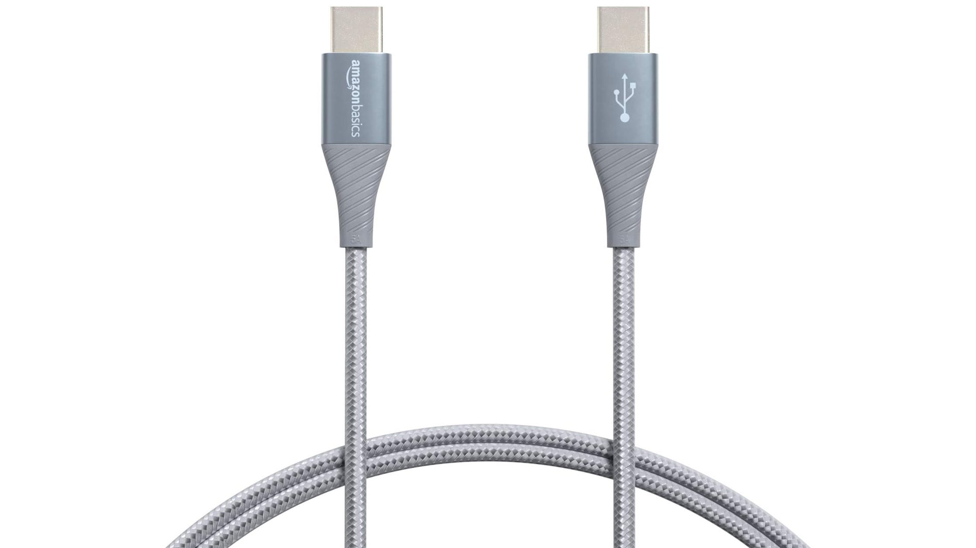 Amazon Basics Aluminum Braided 100W USB C to USB C