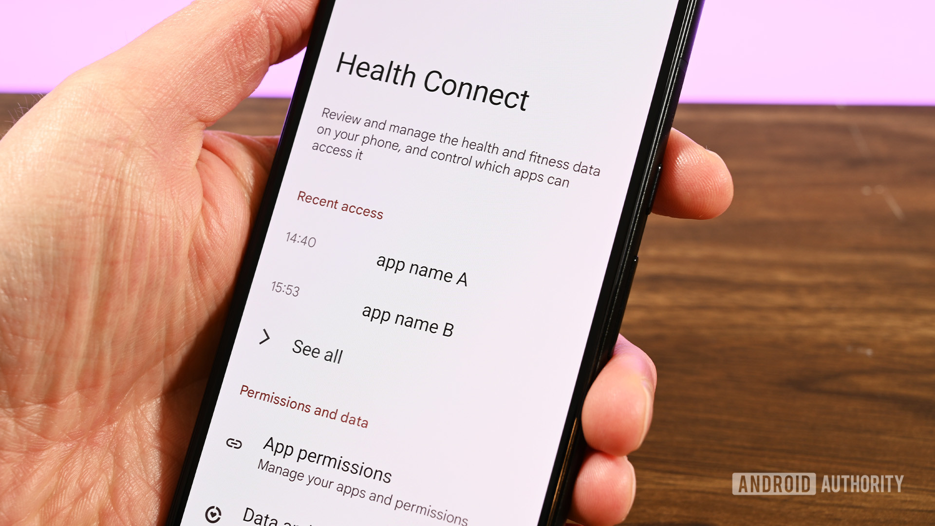 Connexion santé Android 14