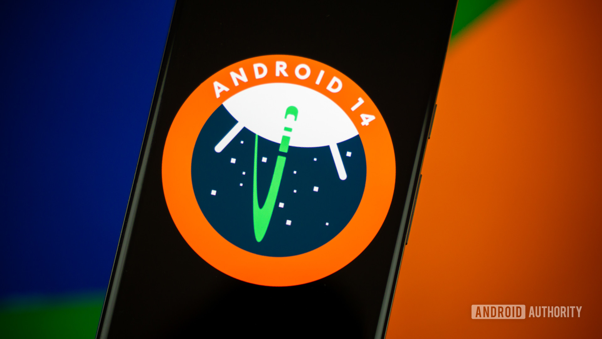 Android 14 logo stock photo 2