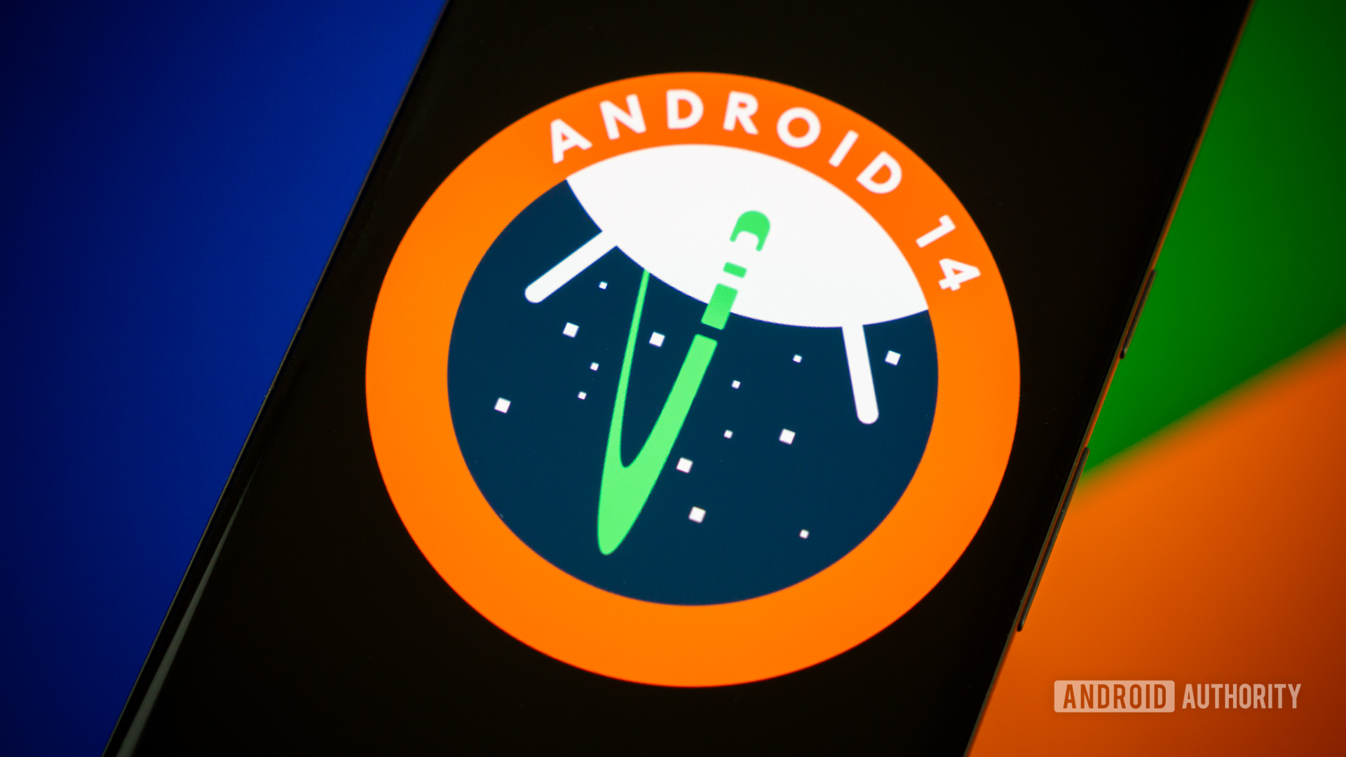 Android 14 logo stock photo 5
