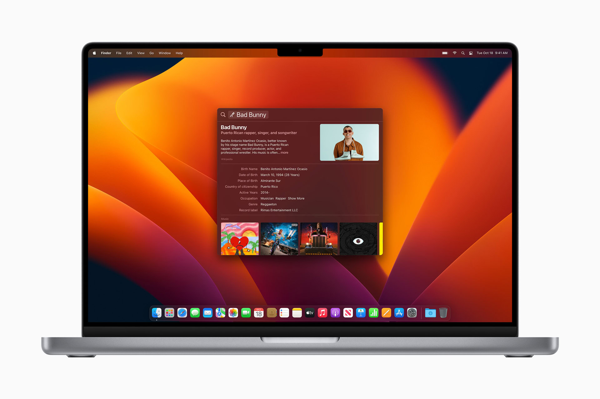 Apple macOS Ventura Spotlight