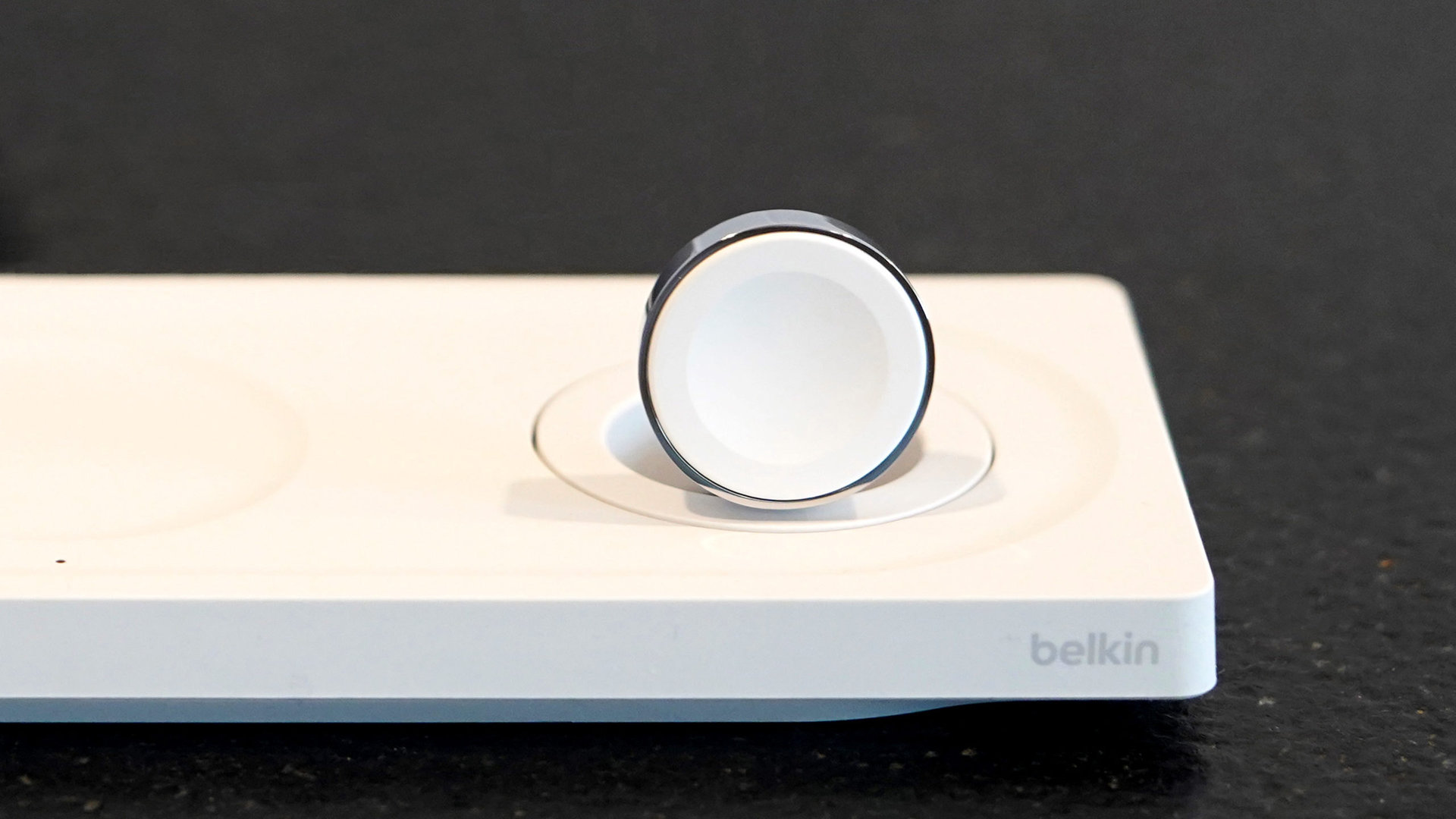 Metallic details elevated the Belkin BoostCharge Pro 3-in-1 Wireless Charger