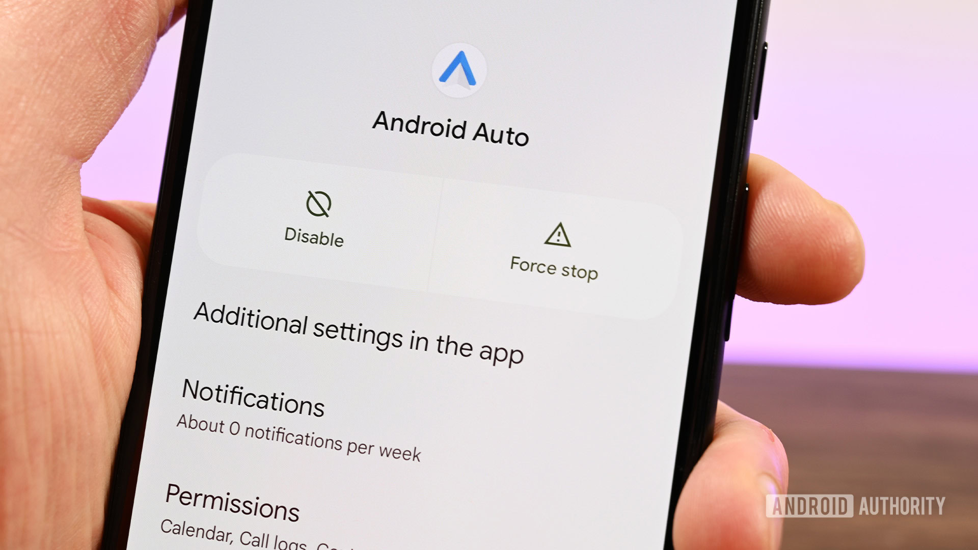 Disable Android Auto