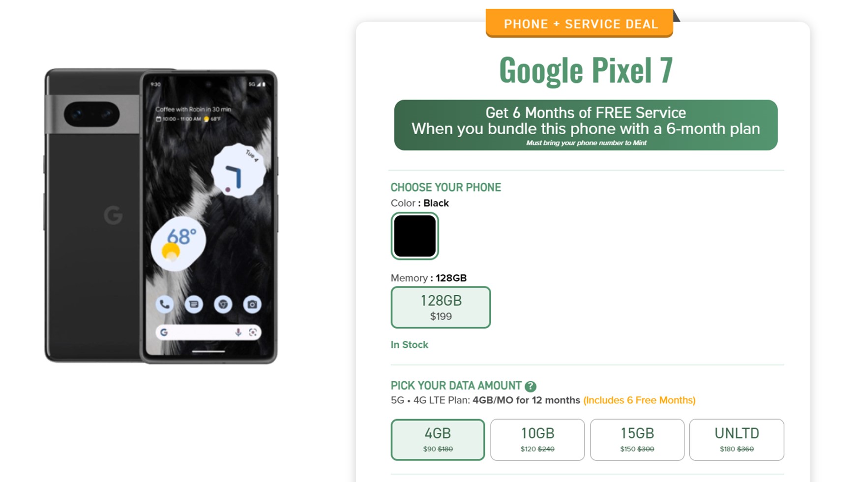 Google Pixel 7 Mint Deal 2