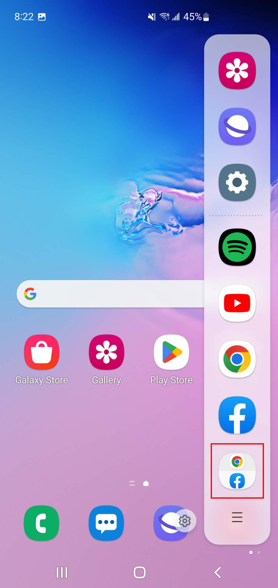 How to add app pairs to Edge Panel on Samsung 3