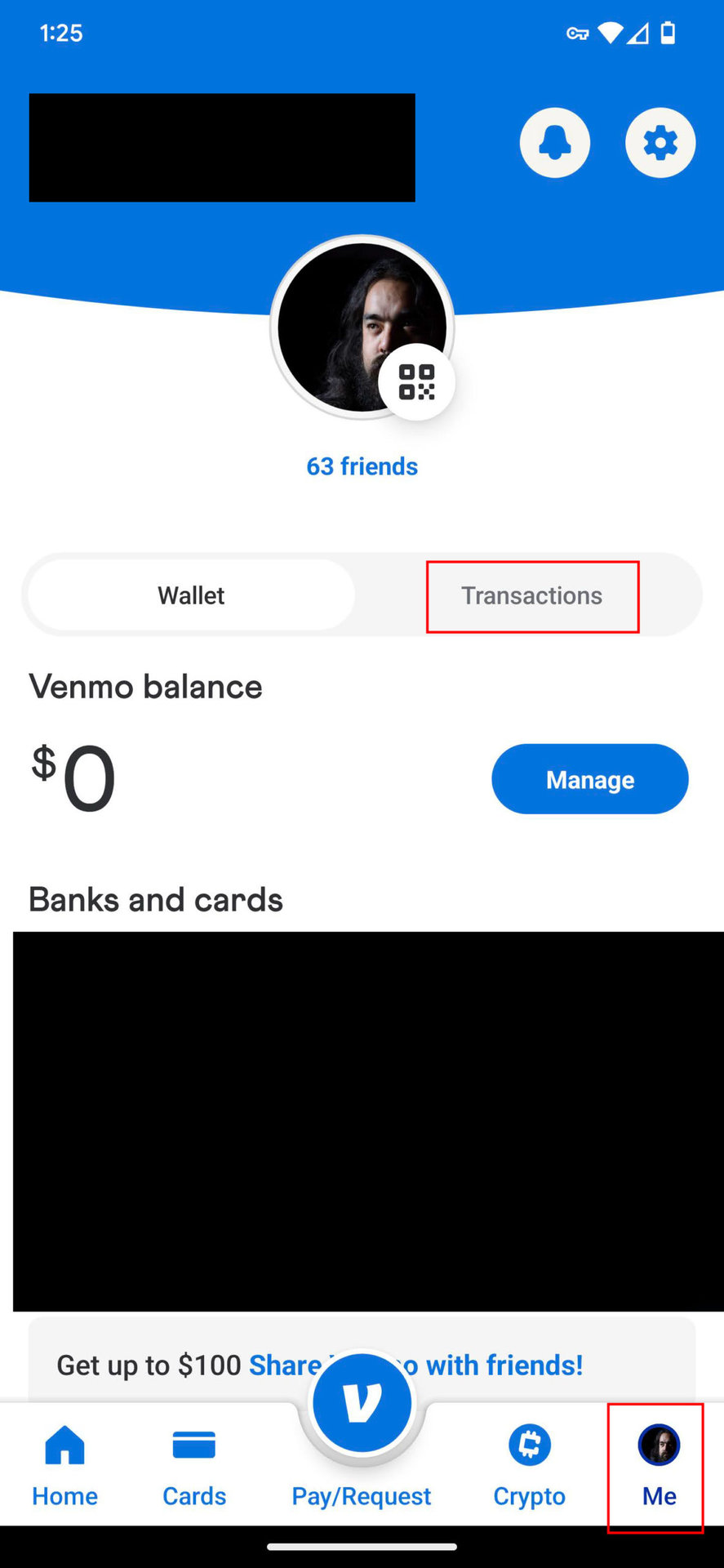 Cómo cancelar capturas de pantalla de transacciones pendientes de Venmo 1