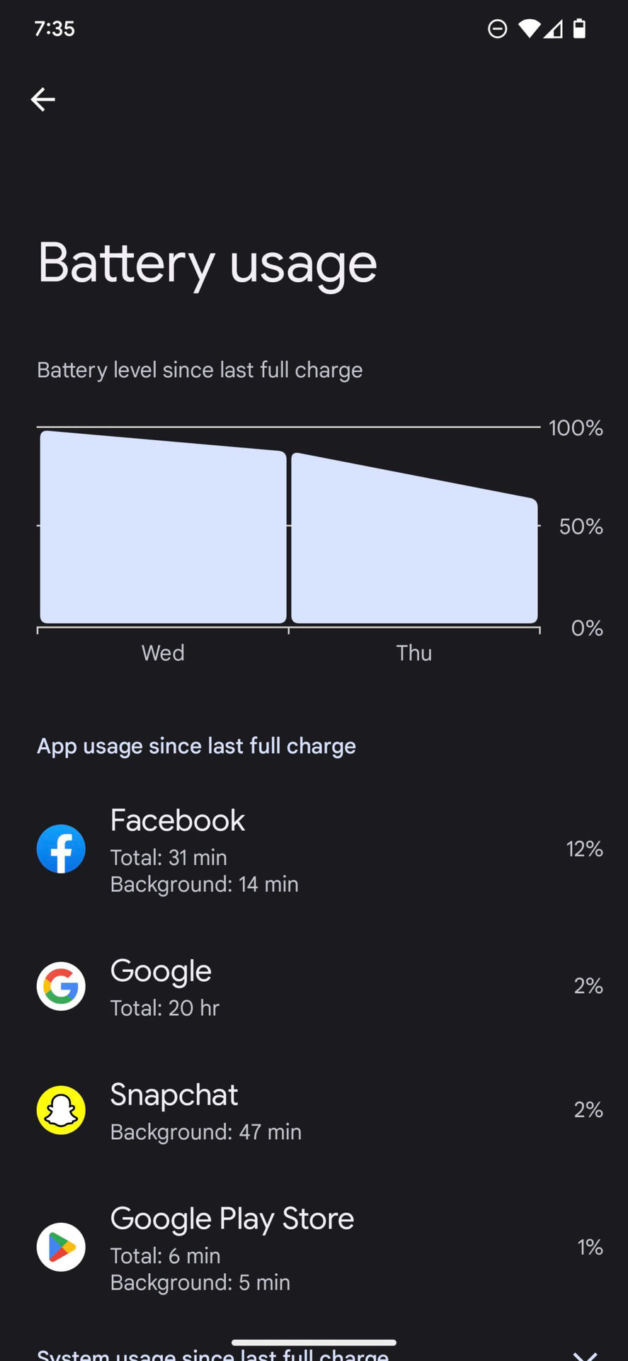 How to check battery usage on Android 13 3