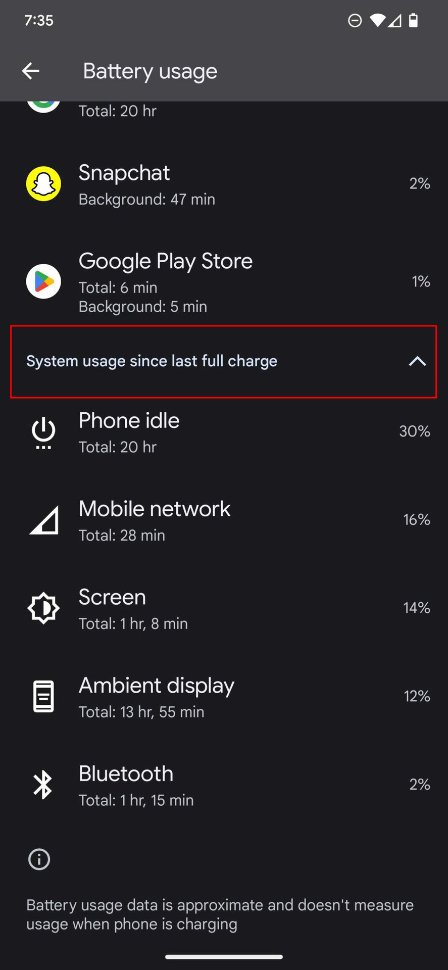 How to check battery usage on Android 13 4