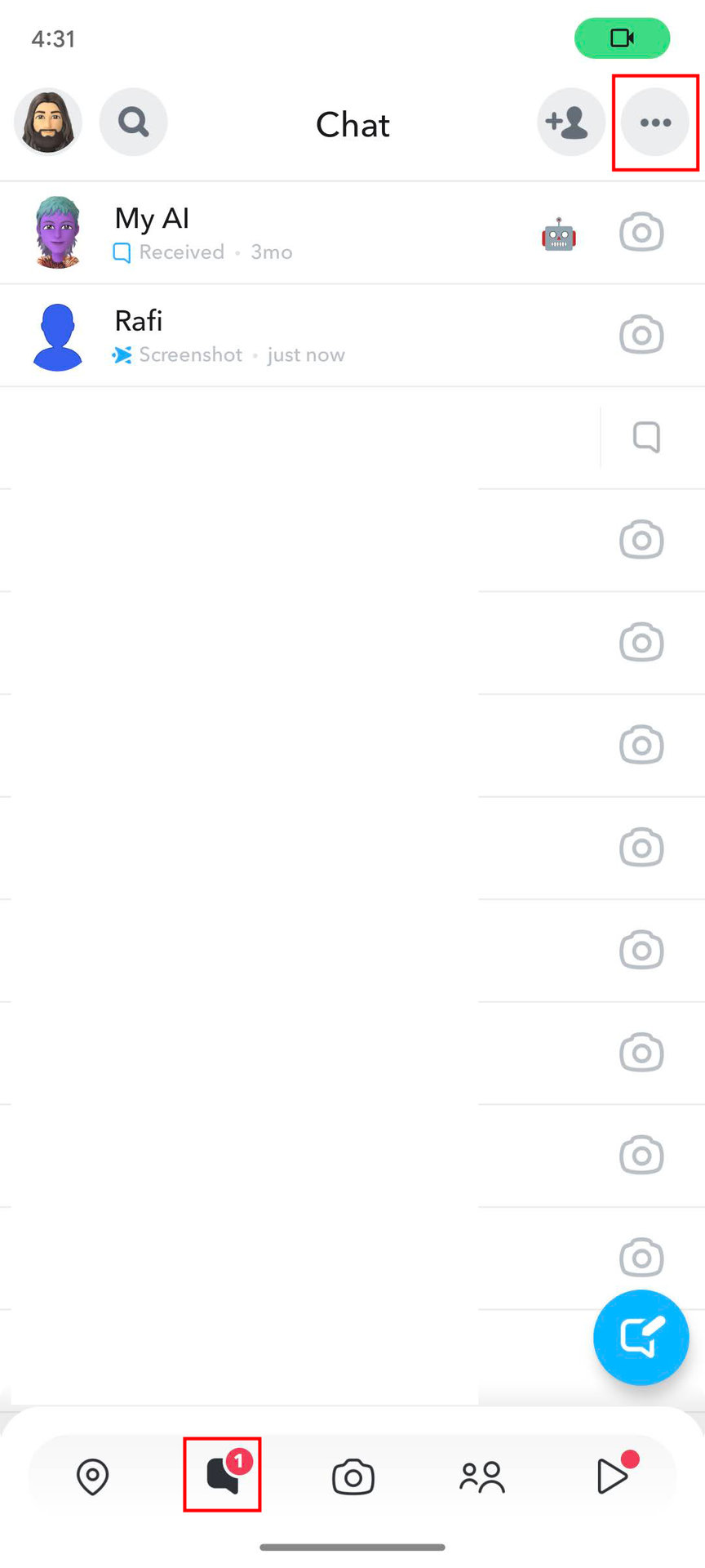 How to clear conversations on Snapchat for Android (1)