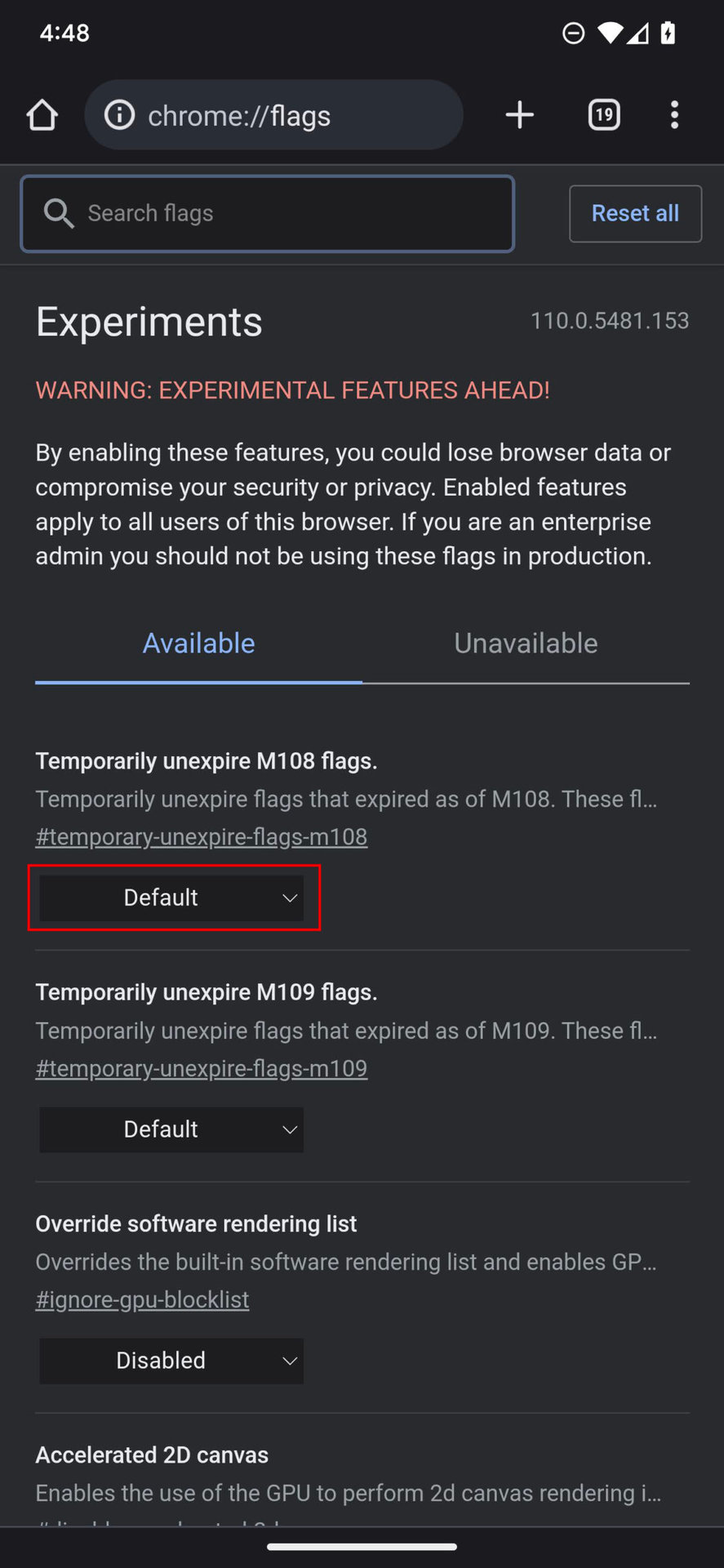 How to enable Chrome Flags 1