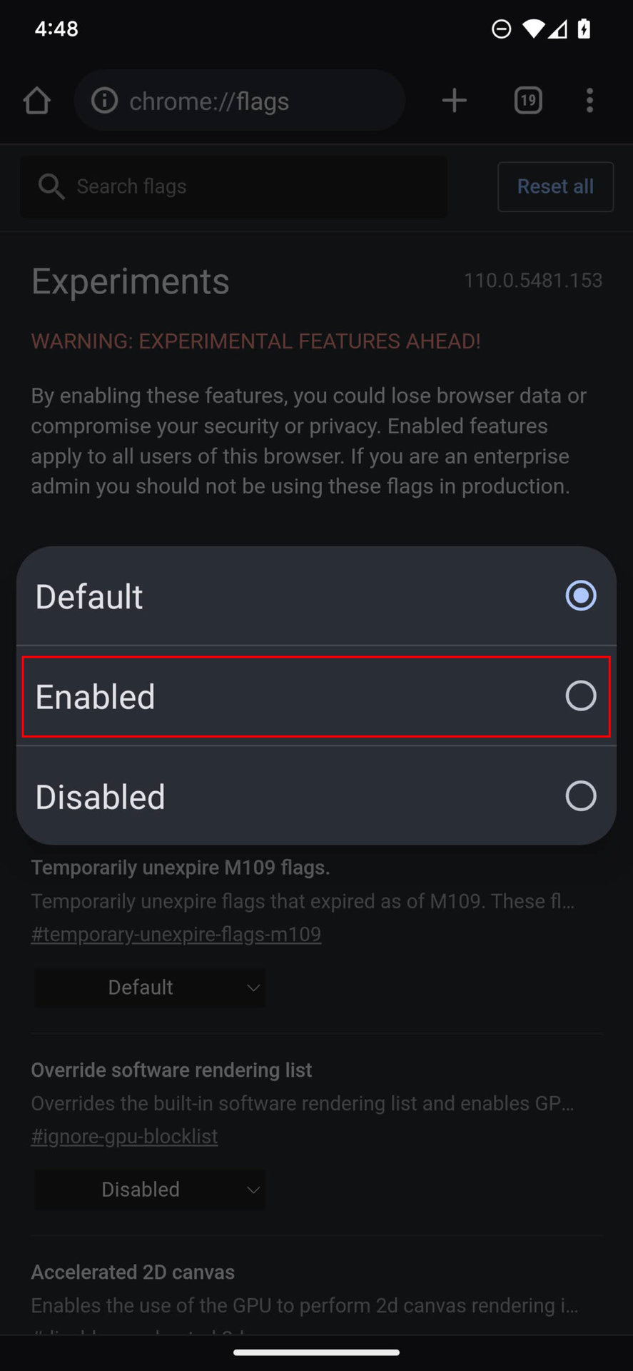 How to enable Chrome Flags 2