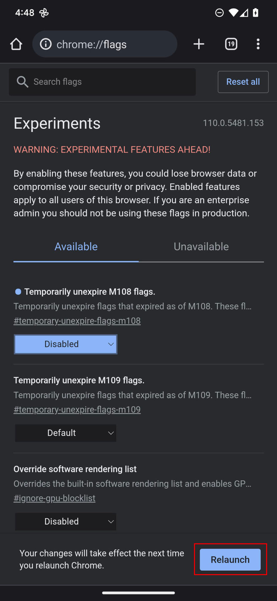 How to enable Chrome Flags 3