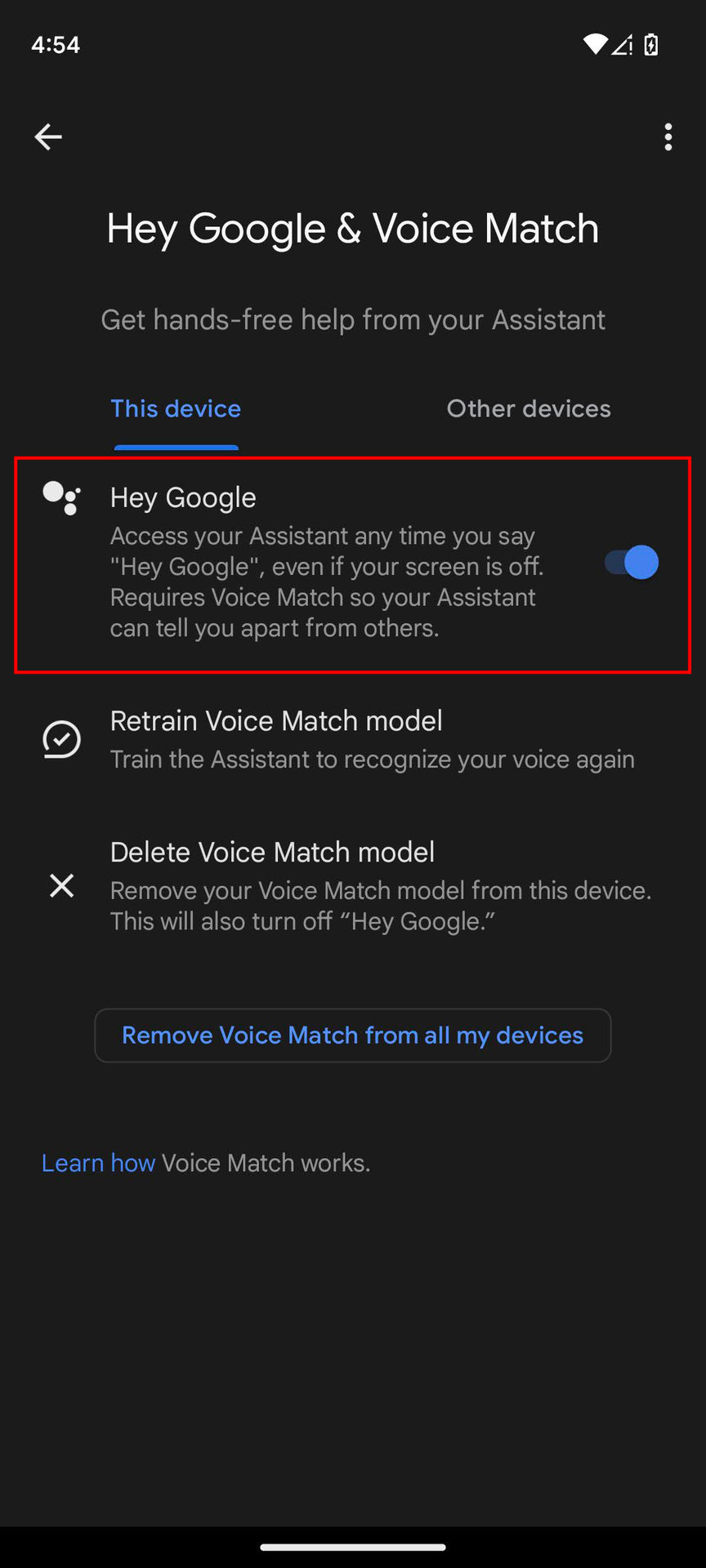 How to enable Hey Google on Android 13 (5)