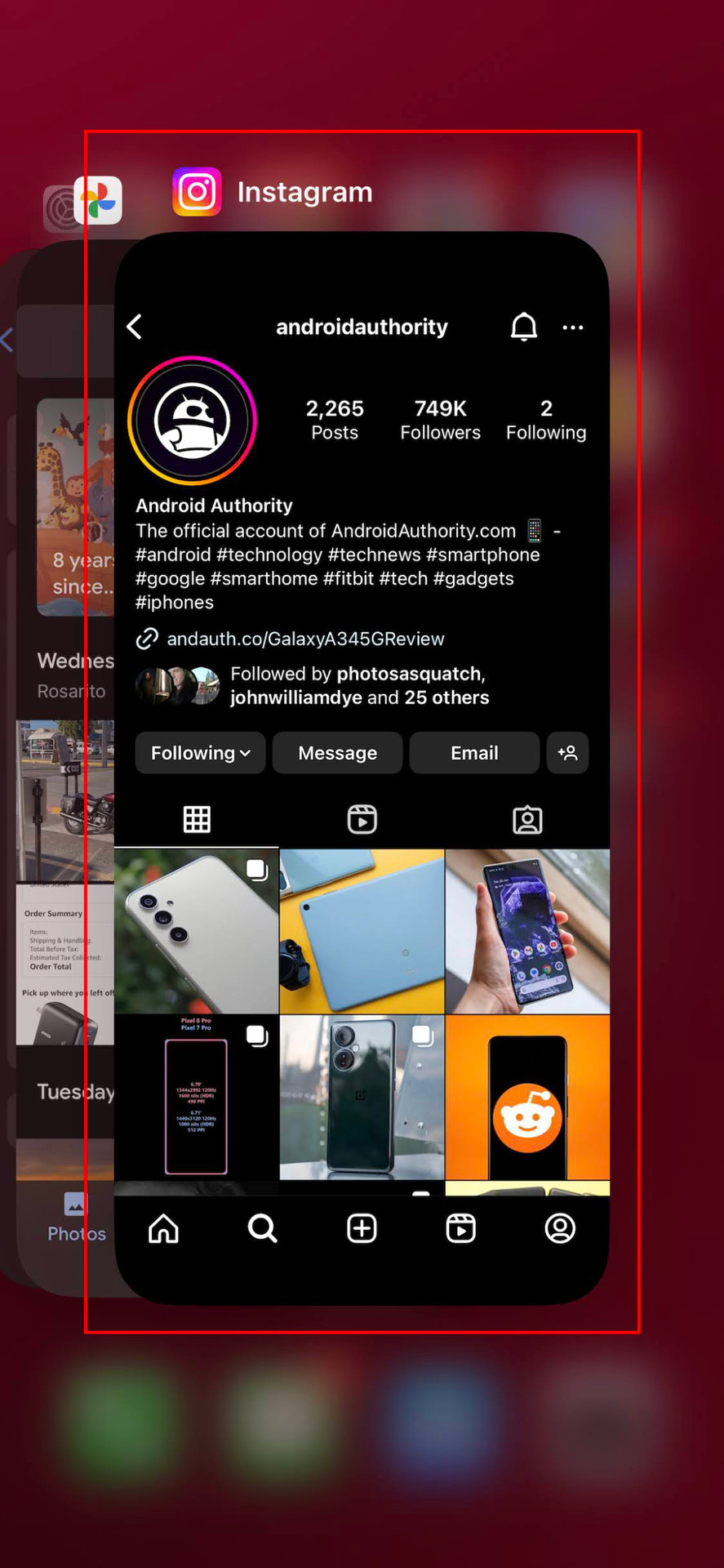 How to force close Instagram on iPhone 1