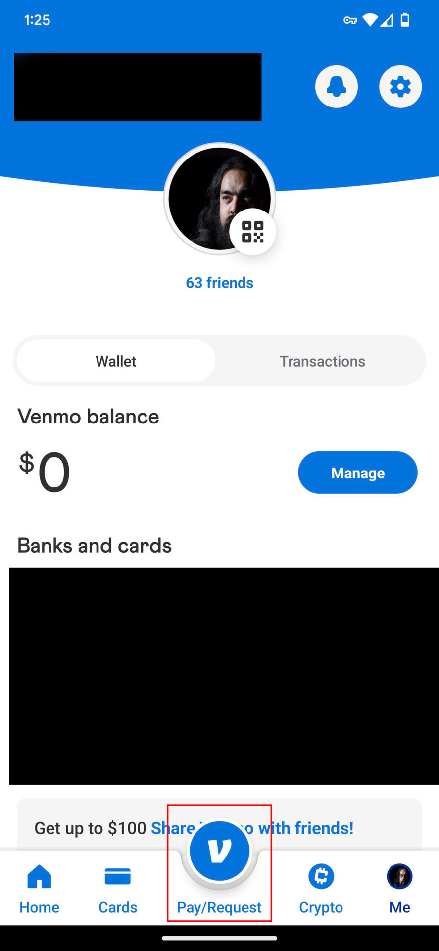 How to request money on Venmo screenshots 1
