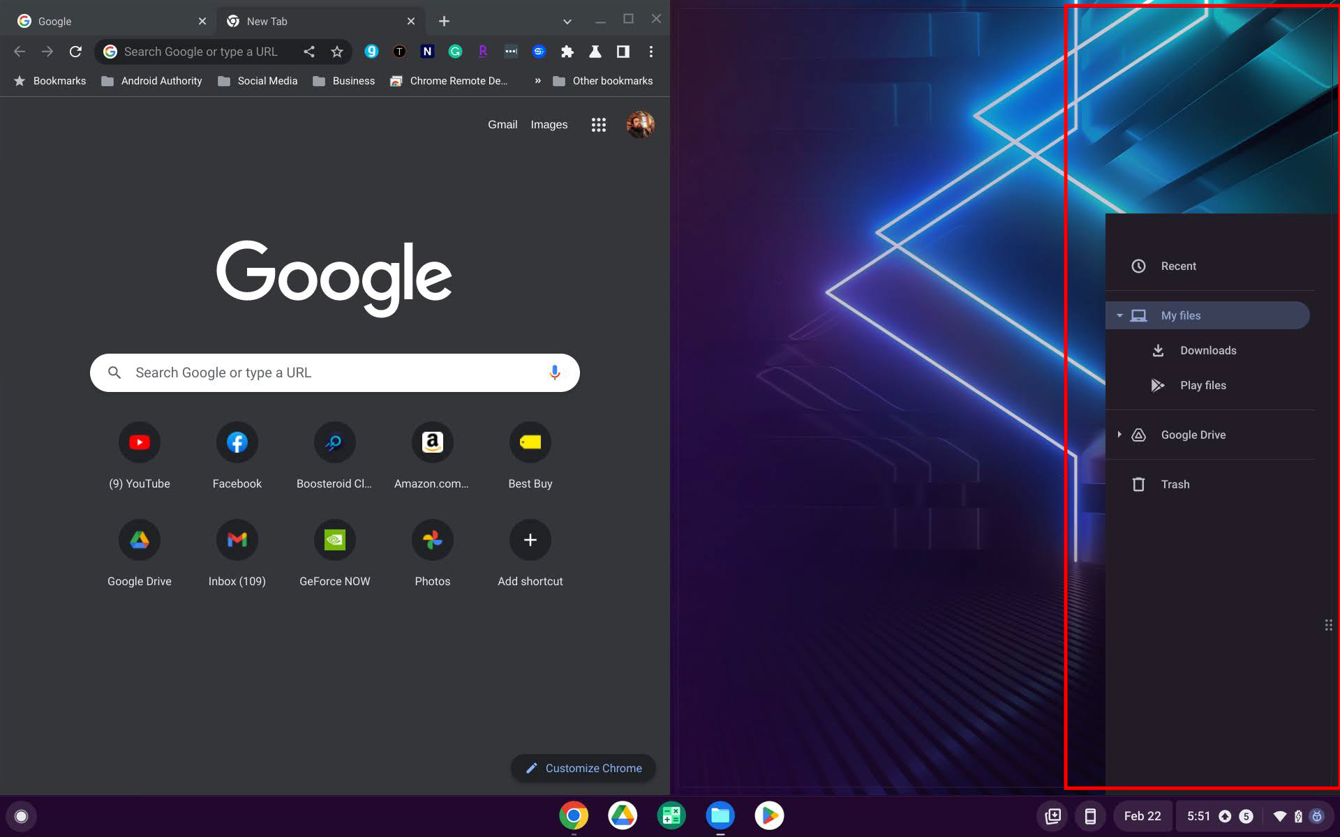 How to split the screen on a Chromebook by dragging and dropping 3