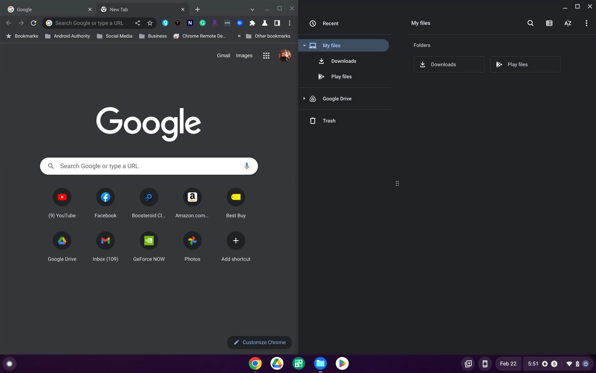 How to split the screen on a Chromebook by dragging and dropping 4