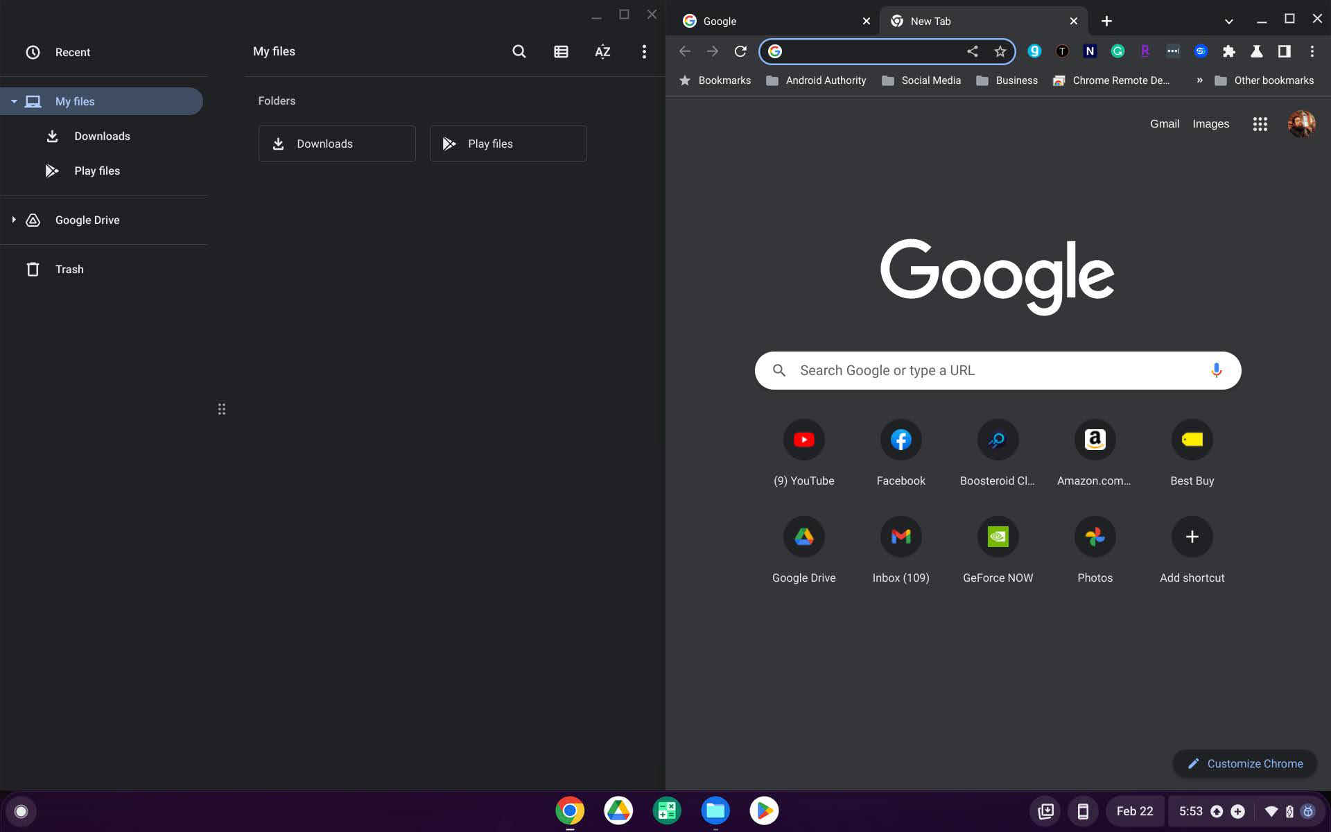 How to split the screen on a Chromebook using Overview mode 5