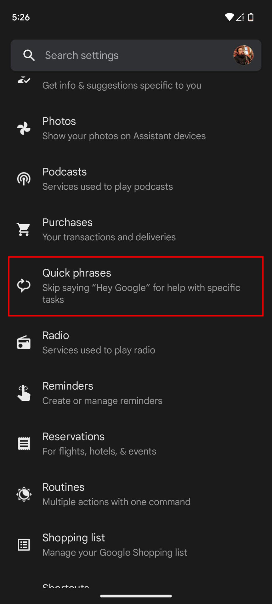 How to turn on Google Assistant Quick Phrases (3)