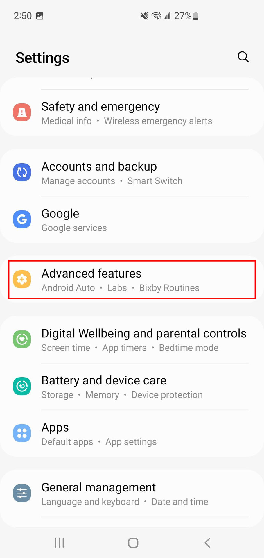 How to turn on Show toolbar after capture on Samsung devices 1