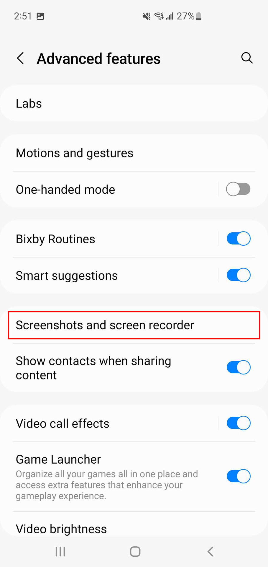 How to turn on Show toolbar after capture on Samsung devices 2