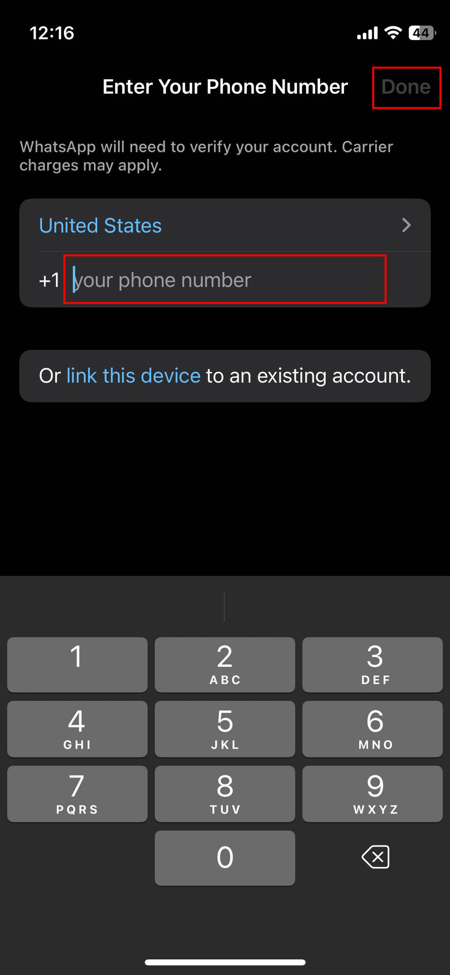 How to use WhatsApp for iPhone without a SIM (2)