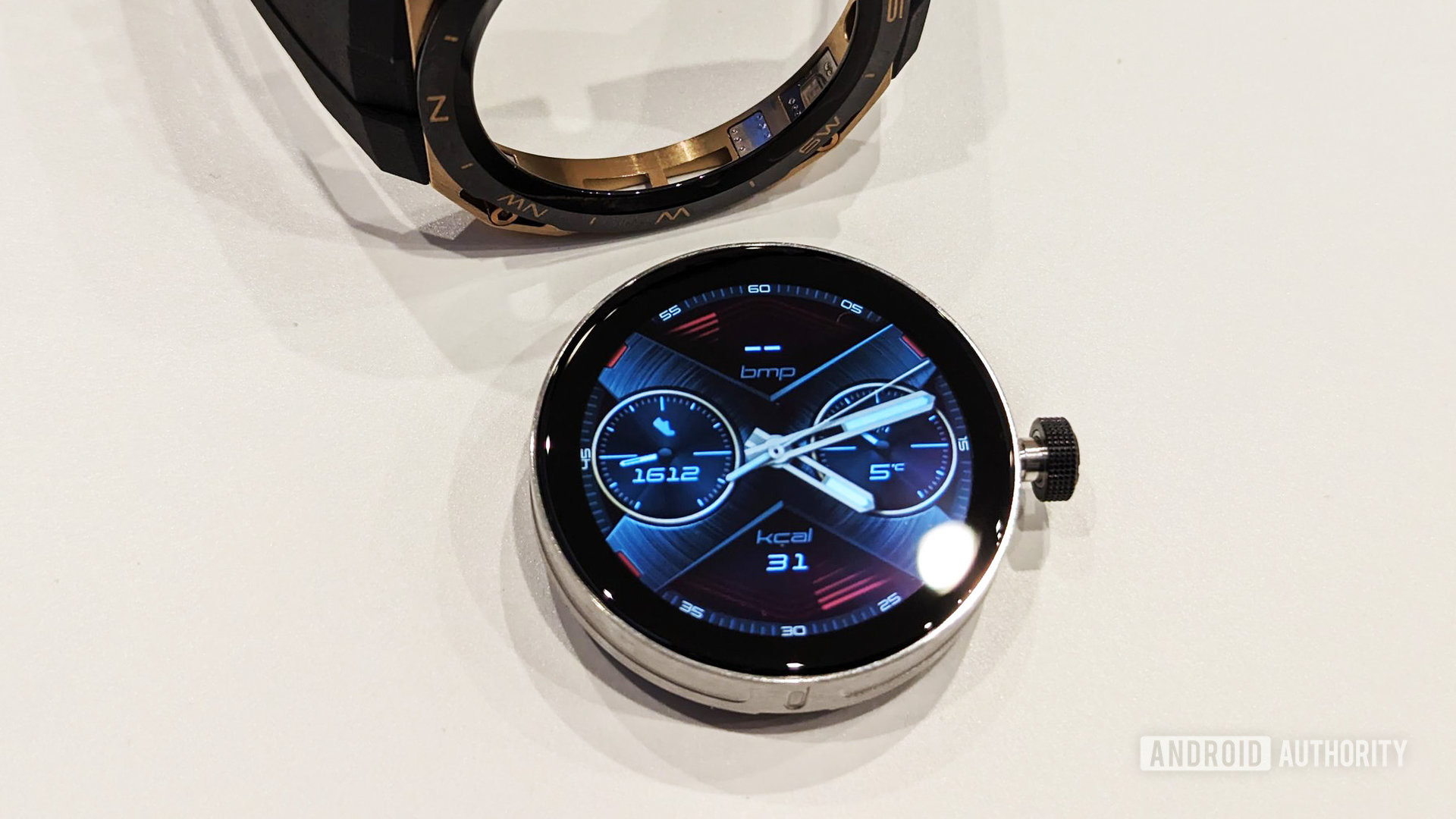 Huawei Watch GT Cyber with puck out of housing